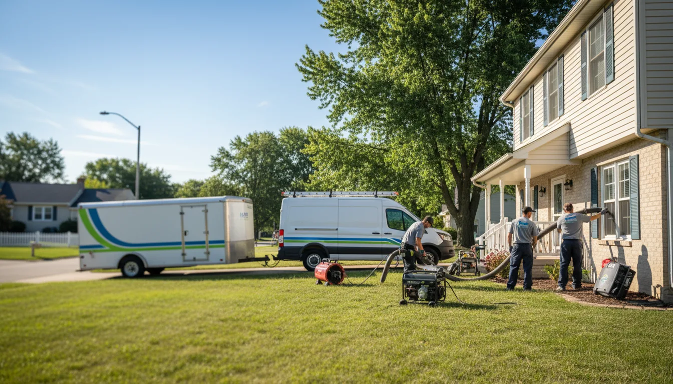 Flooded Basement Restoration And Cleanup With Repair in Hillsdale, IN near me